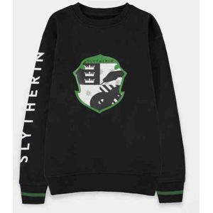 Harry Potter - Slytherin Emblem Sweater/trui kinderen - Kids 158 - Zwart