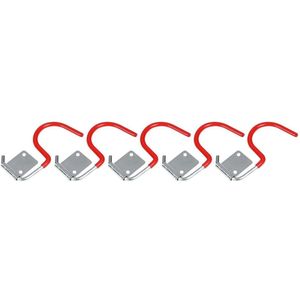 Benson Set ophanghaken - gegalvaniseerd met kunststof coating - 5 stuks - 8,5 x 4,2 cm