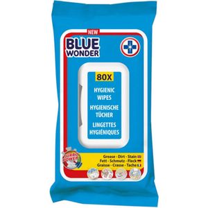 Blue Wonder Antibacteriële doekjes - 6 x 80 doekjes