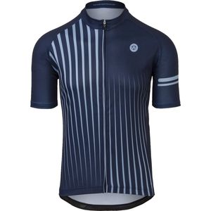 AGU Faded Stripe Fietsshirt Essential Heren - Blauw - S