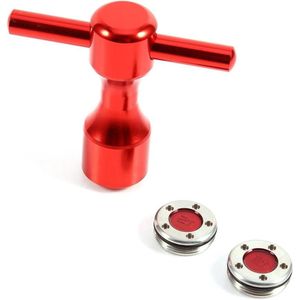 Gewichten Wrench Tool - 2st Rode Gewichten + Wrench Spanner Tool voor Putters (15g) .
