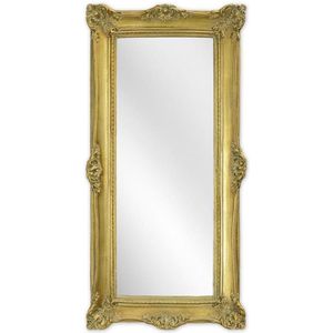 Klassieke spiegel - Goudkleurige lijst, Rechthoek - Resin - 51,4 cm hoog