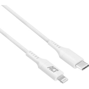 ACT USB 2.0 laad- en datakabel C male - Lightning male 2 meter, MFI gecertificeerd AC3015