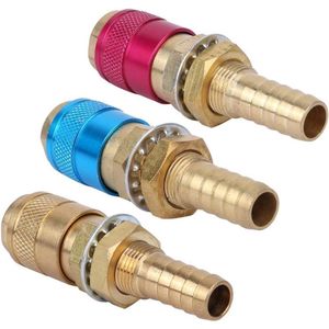 3 stks M10 TIG Lassen Gas/Watergekoelde Adapter Quick Connector Slang Fitting voor TIG MIG Lastoorts