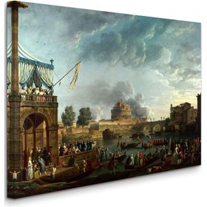Claude Joseph Vernet, A Sporting Contest at the Tiber in Rome - Een sportwedstrijd aan de Tiber in Rome (1750) - 2:3