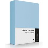 Luxe Dubbel Jersey Hoeslaken - Blauw