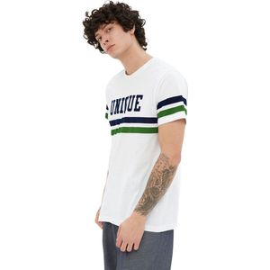 Trendyol Wit Regular/Normal Cut College Bedrukt T-Shirt Van 100% Katoen Tmnss20Ts1836
