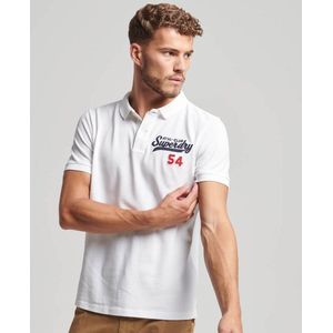 Superdry Applique Classic Fit Heren Polo - Wit - Maat XXL