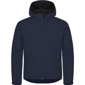 Clique Softshell jas met Capuchon Basic Heren - Dark Navy - Maat 5XL