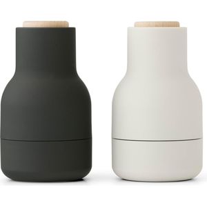 Audo Copenhagen Bottle Grinder Small Peper- En Zoutmolen Set 2 Ash/Carbon