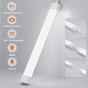 Amdelne - LED Batten 150 cm 45W 6000K 4950lm - Koud wit - LED TL Armatuur - Voor werkplaats, schuur en als onderbouwverlichting