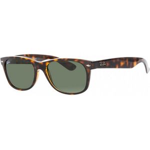 Ray-Ban RB2132 902L - New Wayfarer (Classic) - zonnebril - Tortoise / Groen Klassiek G-15 - 55mm