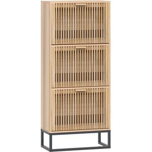 vidaXL-Schoenenkast-52x25x120-cm-bewerkt-hout