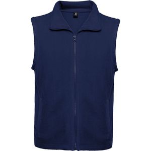 Donker Blauwe fleece bodywarmer model Bellagio merk Roly maat XL