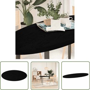 vidaXL Tafelblad - Ovaal - 140x60x4 cm - Massief Eikenhout Eikenhouten Tafelblad - Oval Tafellaag - Salontafelblad - Eetkamertafelblad - Massief Eikenhout