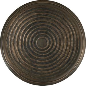J-Line plateau Rond Klassiek - ijzer - brons - large