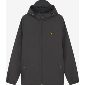 Lyle & Scott Zip Through Hooded Jacket Jassen Heren - Zomerjas - Donkergrijs - Maat XS