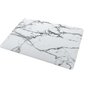 Witte Marmer Hardshell / Laptopcover / Hoes voor de Macbook Pro 15.4 inch met Touchbar ( 2017 model A1707)
