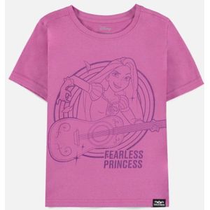 Disney Rapunzel - Fearless Princess Kinder T-shirt - Kids 122/128 - Paars