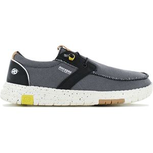 DOCKERS by Gerli 52AA002 - Heren Mocassin espadrilles Schoenen Zwart-Grijs 700100 - Maat EU 44 UK 9.5