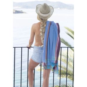 Strandlaken | Badstof | 96 x 170cm | Hamamdoek | Strandhanddoek | Hammamdoek | Bad & Strand | Kikoy | Beachtowel |