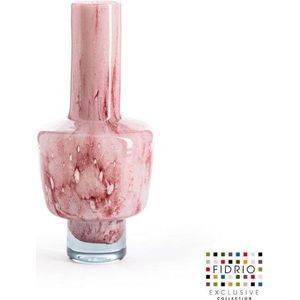 Design vaas Luna - Fidrio AMAZONE - glas, mondgeblazen bloemenvaas - hoogte 40 cm