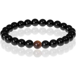 Memphis kralen armband Black Onyx Natural Stone