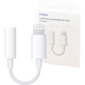Adapie - Aux Adapter 3.5mm - Bluetooth - Geschikt voor Apple iPhone 8 / 9 / X / XR / 11 / 12 / 13 / 14 Lightning - audio aansluiting adapter met bluetooth - Lighting naar Jack 3.5mm