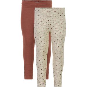 Minymo Kinder Sweat Leggings mit AOP (2er Pack) Sheer Bliss-152