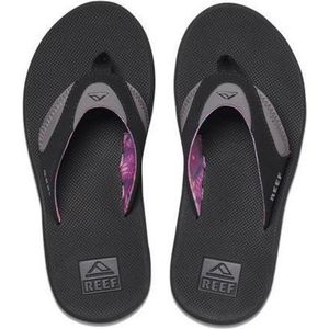 Reef Fanningblack/Grey Dames Slippers - Zwart/Grijs - Maat 36