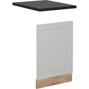 Vicco R-Line Keuken Voorpaneel vaatwasser – 45 cm , WB Antraciet Wit Landhuis , WB Antraciet