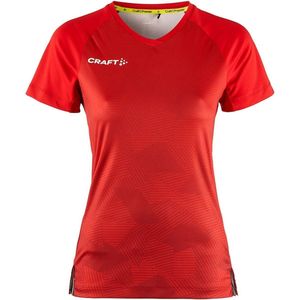 Craft Premier Fade Shirt Korte Mouw Dames - Rood | Maat: XXS