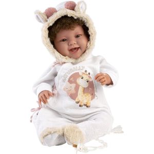 Llorens soft body Babypop Tala met haar zonder geluid 44 cm