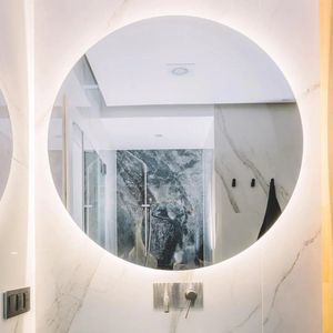 Ronde spiegel 80cm met LED verlichting voor badkamer