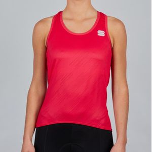 Sportful Fietsshirt mouwloos Dames Rood  - FLARE W TOP RASPBERRY - S