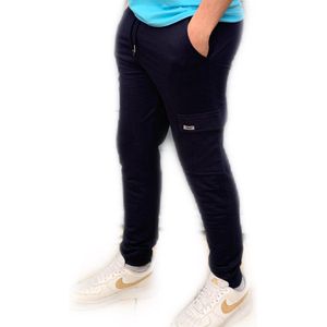 Embrator mannen Joggingbroek met cargozak donkerblauw maat XXL