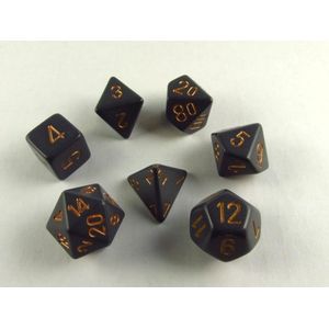 Opaque Poly 7 Set: Dark Grey/Copper