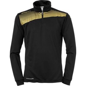 Uhlsport Liga 2.0 1/4 Zip Top Zwart-Goud Maat 164