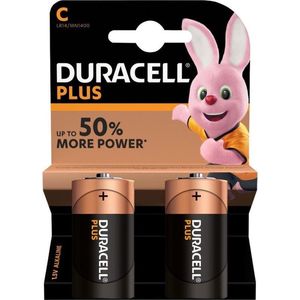 Set van 8x Duracell C Plus batterijen 1.5 V - alkaline - LR14 MN1400 - Batterijen pack