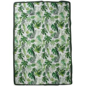 Little Unicorn Picknickdeken - Wasbaar & Waterdicht - Tropical Leaf - 1,5 x 3 m - Speelmat, speelkleed baby