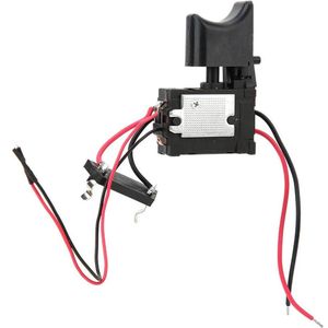 Boorschakelaar 16A 7.2 V - 24 V Draadloze Handboor Tafelzagen Snelheidsregelaar - Elektrisch Schakelaar met Licht .