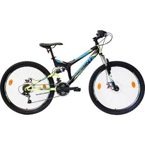Sprint Element - Mountainbike 26 inch - Fiets met 18 versnellingen Shimano - Zwart/Groen - Framemaat: 46 cm - BK21SI0800 R6
