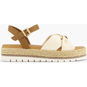 esprit Beige platform sandaal - Maat 39