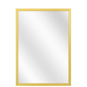Spiegel met Luxe Aluminium Lijst - Mat Goud - 24 x 30 cm