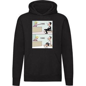 No smoking Hoodie - eigenwijs - roken - pak - man - humor - grappig - unisex - trui - sweater - capuchon