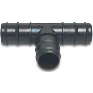 T-stuk pom zwart 40mm kunststof 1 stuk Deltafix