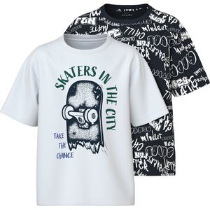 NAME IT - NKMVELDO 2P SS NREG TOP - Jongens - T-shirts