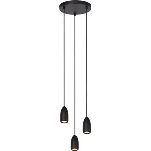 Lucide EVORA - Hanglamp - Ø 25 cm - 3xGU10 - Zwart