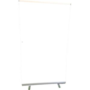 Whitescreen 120cm x 200cm ultra wide + draagtas (Roll-up banner white screen)  | Witte Achtergrond Doek