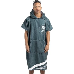 Badponcho, uniseks, surfponcho van katoen/polyester, handdoek voor volwassenen, badjas voor dames en heren, badhanddoek met capuchon